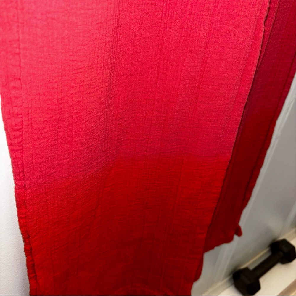 Dolan Anthropologie XS Muslin pants Set Ombré Sunwashed red-orange beach summer - Picture 3 of 13